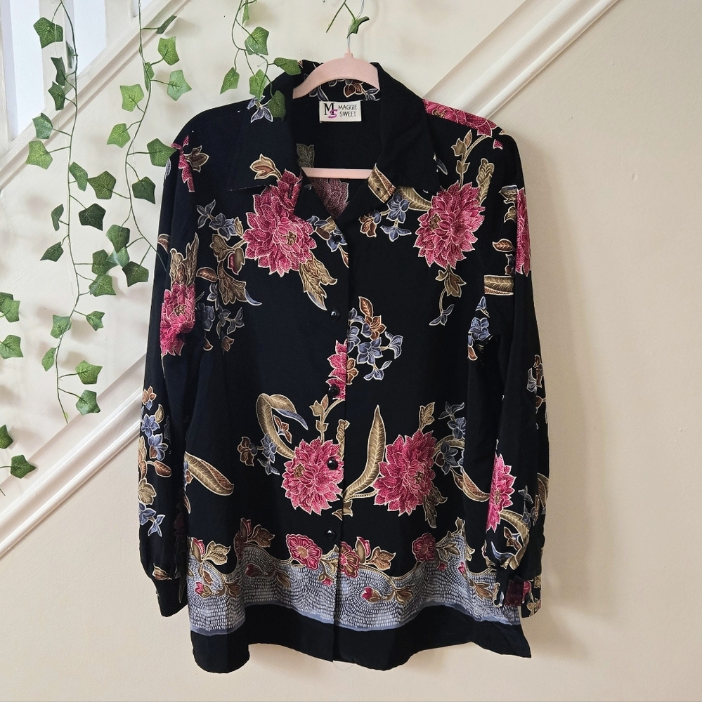 💐VTG Maggie Sweet Floral Button Down Shirt